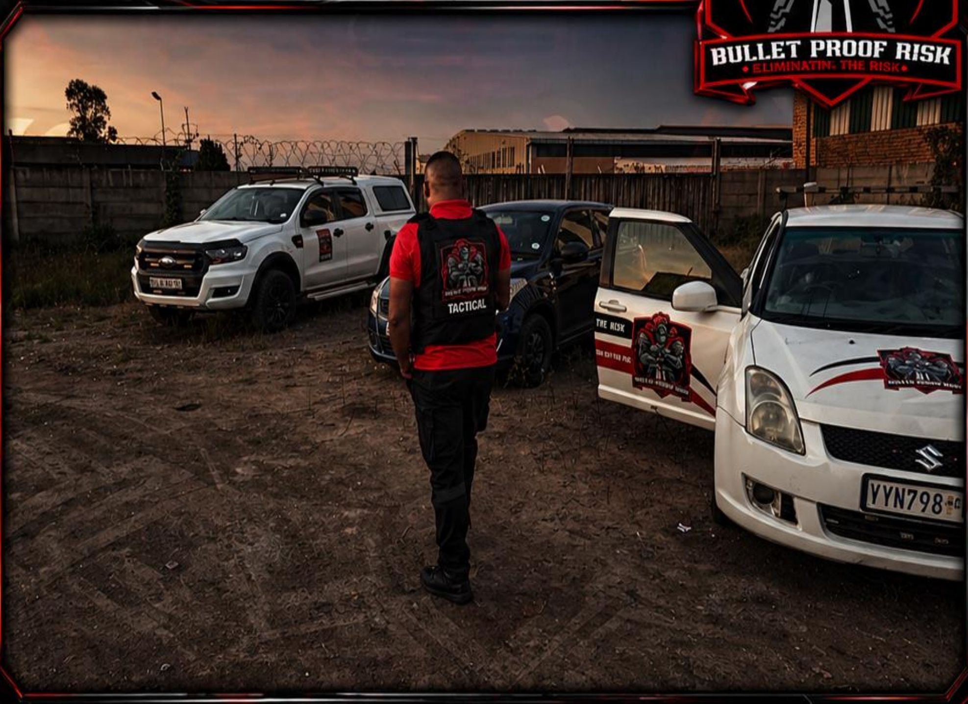Bullet Proof Risk armed officer on duty